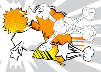 Cartoon white and yellow background, comic book backdrop. Retro vector comics pop art design.