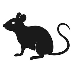Simple Silhouette of a Rat