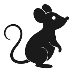 Simple Silhouette of a Rat