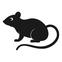 Simple Silhouette of a Rat