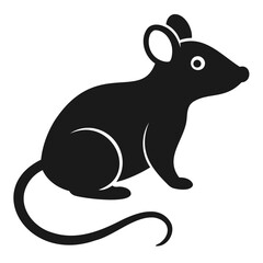 Simple Silhouette of a Rat