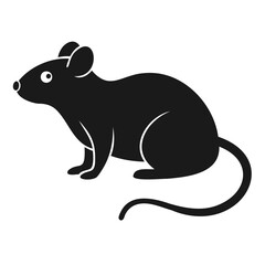 Simple Silhouette of a Rat