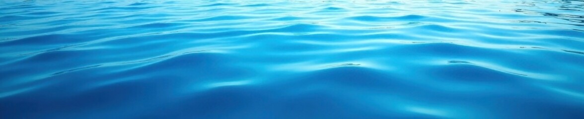 Fototapeta premium Deep blue water, glassy stillness, gentle ripples, nature, escape, still