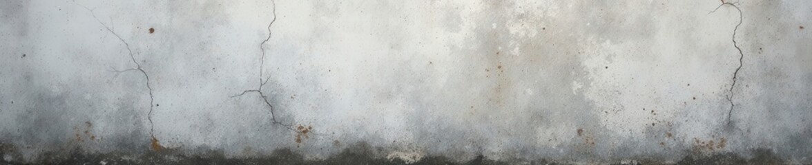 Obraz premium Weathered gray wall, cracked paint reveals decaying surface, mold , distressed, imperfection