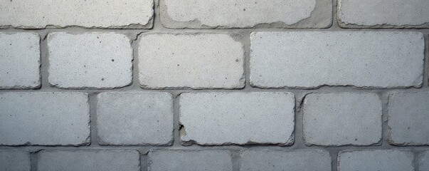Obraz premium Rough, weathered grey cinder block wall surface , solid, cinder block, building