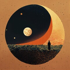 moon and stars
