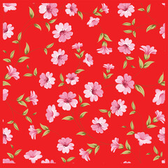 seamless pattern with flowers
