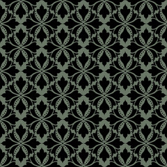 Fototapeta premium Luxury Damask Pattern – Elegant Ornate Design for High-End Interiors and Fashion Indulge in timeless sophistication with this exquisite damask pattern, meticulously crafted