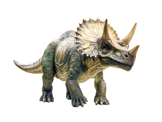 Obraz premium Triceratops Dinosaur Isolated on Transparent Background