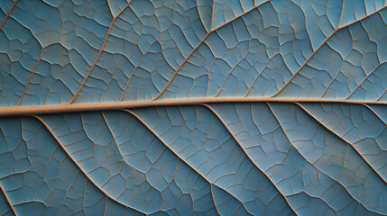 Leaf's Delicate Network: A detailed macro shot unveils the intricate vein structure and texture of a leaf, highlighting the beauty of nature's design in close-up.