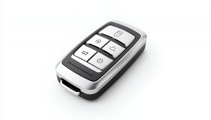 Obraz premium Modern Car Key with Integrated Control Buttons