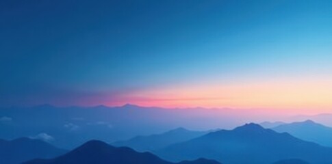 Obraz premium Subtle gradient of blue hues meets a crisp, clean horizon line , smooth, pastel, minimal