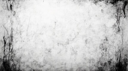 Fototapeta premium Abstract grayscale texture with dark grunge accents on a white background