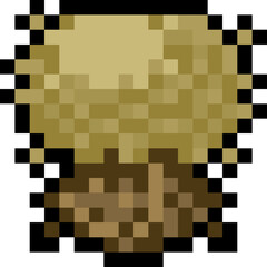Pixel Autumn Short Tree Icon