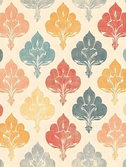 Pastel Organic Embossed Tattersall Pattern for Elegant and Decorative Backdrops and Surfaces