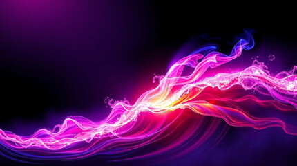 Obraz premium Chromatic aurora, A captivating display of vibrant light and energy waves