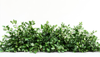 Fototapeta premium Lush Green Bush, Foliage Border, Natural Greenery