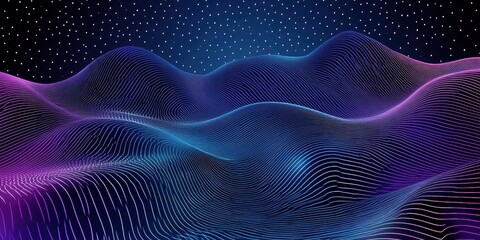 Abstract Digital Wave Design