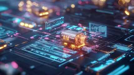 Innovative digital manufacturing process with robotic technology and circuits