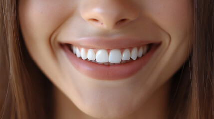 close up of a young woman smiling