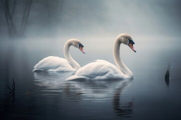 Fototapeta premium Swan outdoors animal nature.