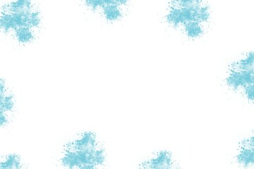 Abstract blue set on white background