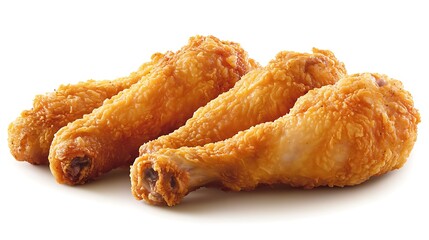 Fried chicken drumsticks close-up