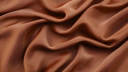 Fototapeta premium Abstract Brown Fabric Texture: Elegant Drapes and Soft Waves