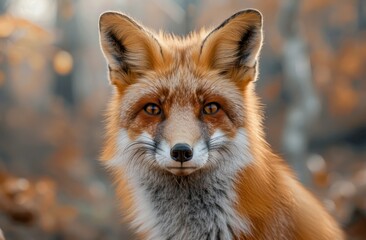 Fototapeta premium Close-up Portrait of a Red Fox