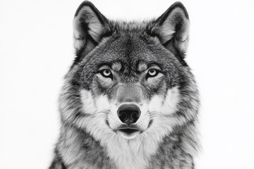 A Detailed Portrait Demonstrating The Majestic Canine Wolf Head