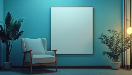 Minimal vet clinic, clean lines, frames ready for pet care information.