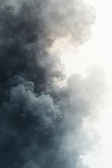 Fototapeta premium Smoky gray watercolor, uneven blend, blurred edges , light, fog