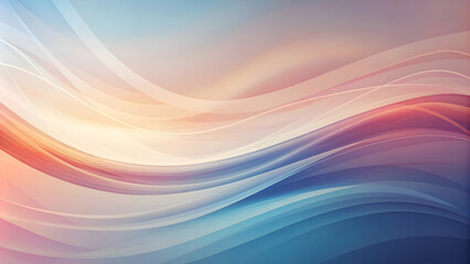 Obraz premium Abstract Wave Pattern with Color Gradient. Digital Art
