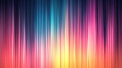 Obraz premium Vibrant Abstract Background with Colorful Vertical Light Streaks in a Dynamic Gradient Pattern