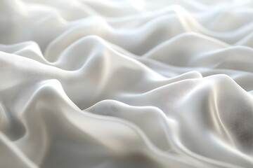 Obraz premium Elegant White Silk Fabric Texture