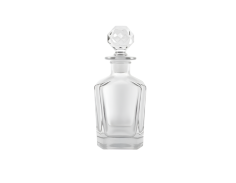 Bottle of perfume isolated on transparent background