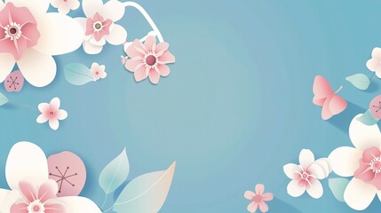 A thoughtfully designed background for a Nurse's Day greeting card is displayed. The background features a soft and gentle color palette, perhaps in soothing shades of blue or green, which evoke a sen