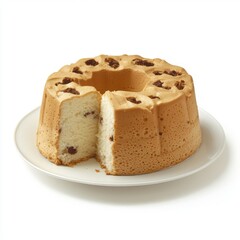 Homemade chiffon or sponge cake 