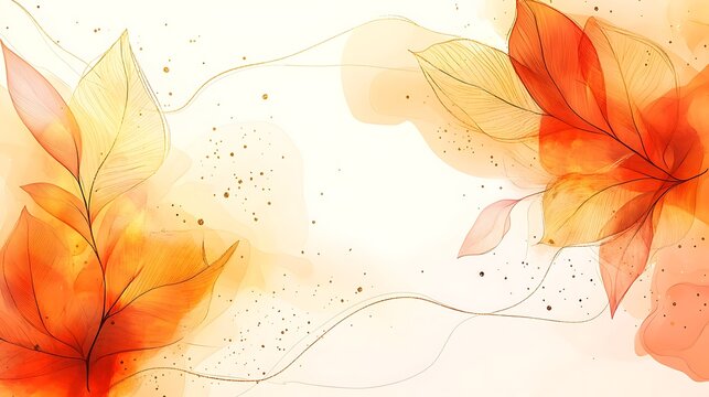 Autumn leaves abstract background
