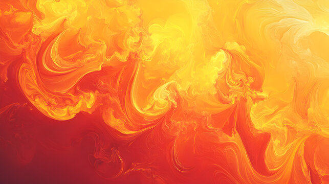 and yellow flame-inspired background with dynamic swirling patterns 