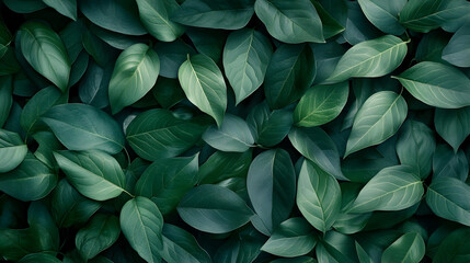 Fototapeta premium foliage texture background with detailed leaves forming a natural pattern 