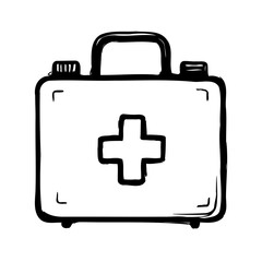 Obraz premium First Aid Kit Illustration Isolated on White