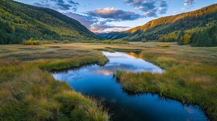 Sunlit Stone Steps Winding Through a Purple Flower Garden