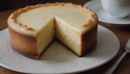 butter cake on a plate