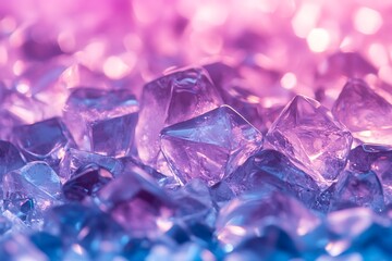 Ice Cubes in Vibrant Colors