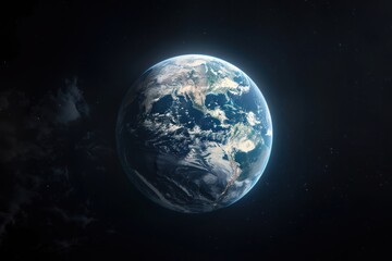 Fototapeta premium Earth from space, detailed view