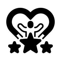 Employee Wellness line icon. Universal creative premium symbol. Vector sign icon logo template. Vector illustration