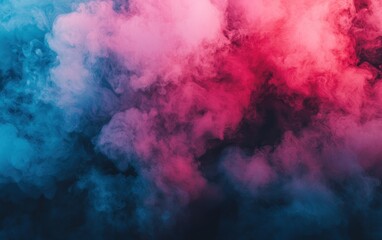 Abstract blue and pink smoke background for overlay