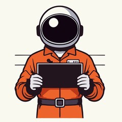 This is a stylized digital illustration of a bearded young man working on a laptop at his desk. The scene has a modern and creative feel, with elements such as a desk lamp, clock, coffee cup, and glas