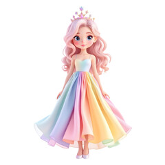 Rainbow Princess Girl